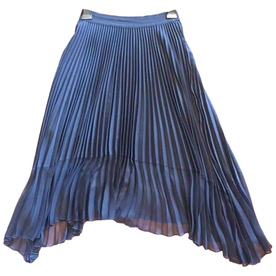 Pre-owned Pinko Mid-length Skirt In Black