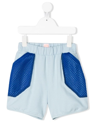 Wauw Capow Kids' Inside Out Mesh Panel Shorts In Blue
