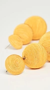 Rebecca De Ravenel Classic 3 Drop Earrings In Summer/yellow