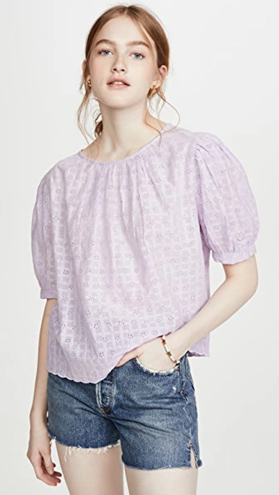 Velvet Holland Top In Lavender