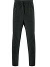 Ami Alexandre Mattiussi Elasticated Waist Cropped Trousers In Grey