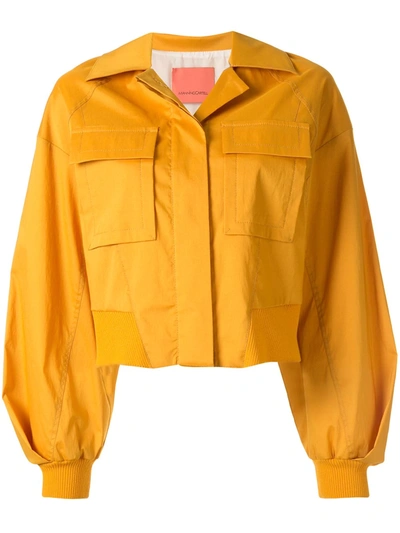 Manning Cartell Boxy Fit Cropped Shirt Jacket In Yellow