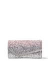 Jimmy Choo Glitter Detail Emmie Cross Body Bag In Silver