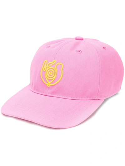 Loewe Logo Embroidered Baseball Cap In Pink