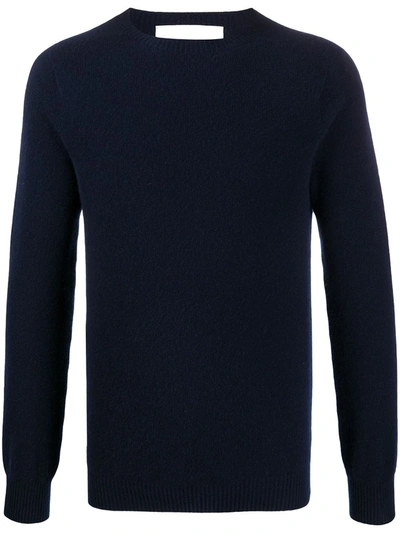 Mackintosh Woolf Knitted Jumper In Blue