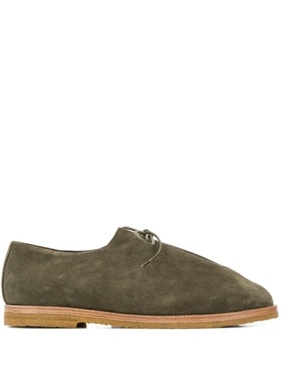 Mackintosh X Jacques Soloviêre Ray Lace-up Desert Shoes In Green