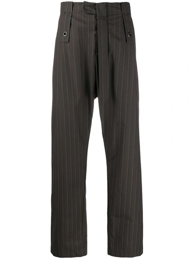 Craig Green Textured Straight-leg Trousers In Grey