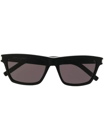Saint Laurent Square Frames Sunglasses In Black