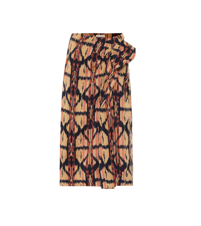 Ulla Johnson Ruffled Printed Cotton-canvas Skirt In Ikat