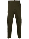 Dsquared2 Cropped Tailored Trousers In Green