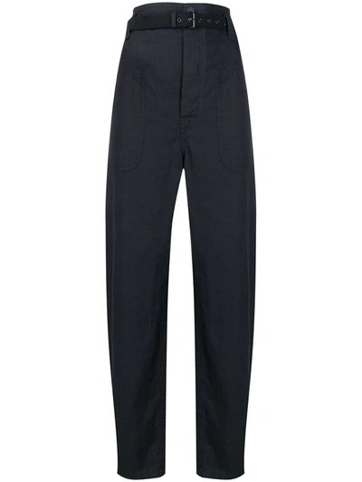 Isabel Marant Étoile Wide Leg High Waisted Trousers In Black