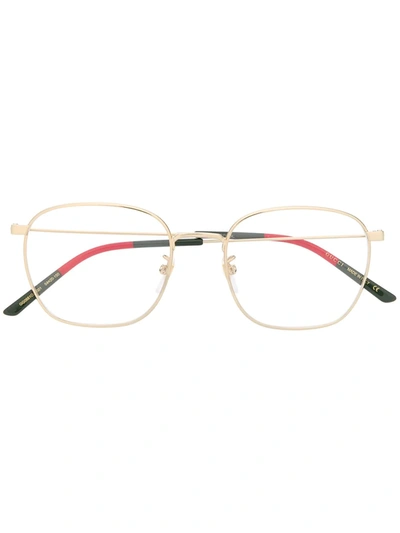 Gucci Gg0681o Soft Square-frame Glasses In Gold