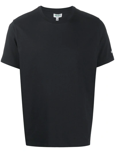 Kenzo Round Neck T-shirt In Black