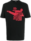 Dsquared2 Bruce Lee Quote Print T-shirt In Black