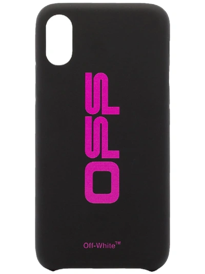 Off-white Logo-print Iphone Xs Case In Black