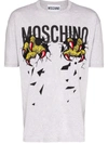 Moschino Creatures Logo-print T-shirt In A1485 Grey