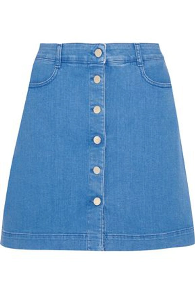 Stella Mccartney Denim Mini Skirt In Blue