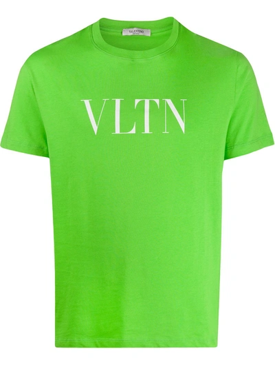 Valentino Men's Vltn Logo T-shirt In Green