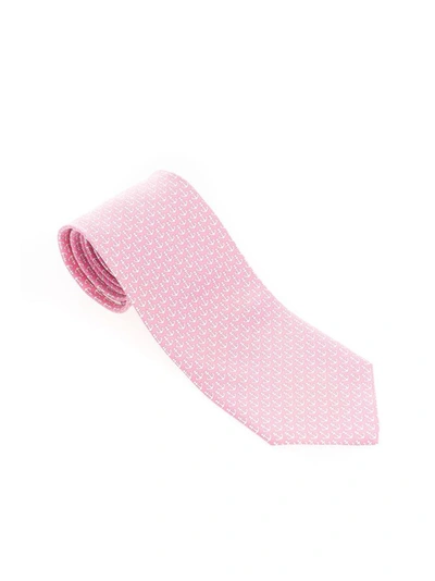 Ferragamo Salvatore  Men's Pink Silk Tie