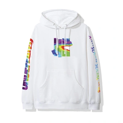 Pre-owned Undefeated X Anti Social Social Club Hot In Here Hoodie (fw19) White