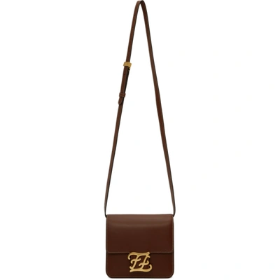Fendi Brown Mini Karligraphy Bag In F1a15 Prali