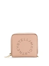 Stella Mccartney Small Stella Logo Perforated Wallet In Pink