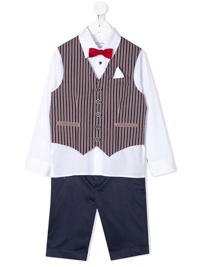 Colorichiari Kids' Five-piece Tailored Suit In Blue