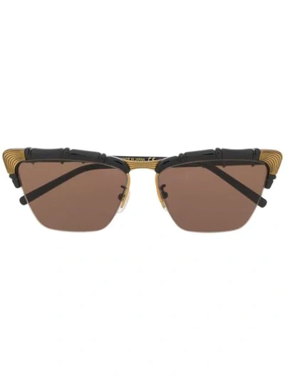 Gucci Navigator Frame Sunglasses In Black