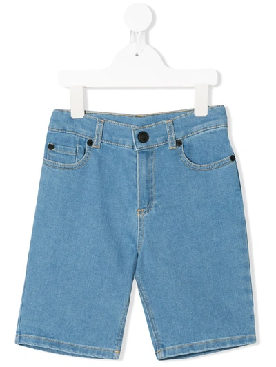 Kenzo Kids' Denim Shorts In Blue