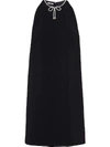 Miu Miu Faille Mini Dress In Black