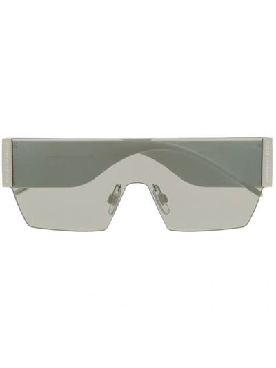 Dolce & Gabbana Domenico Mask Frame Sunglasses In Brown