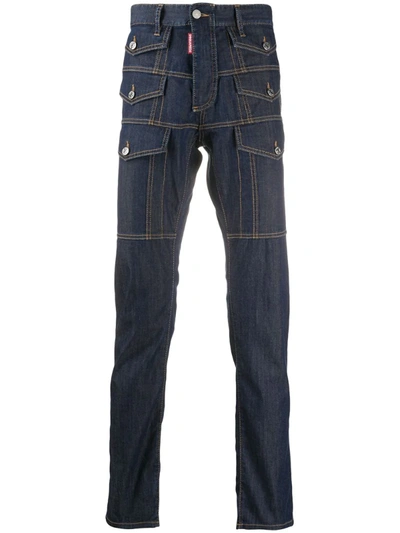Dsquared2 Cool Guy Pocket Jeans In Blue