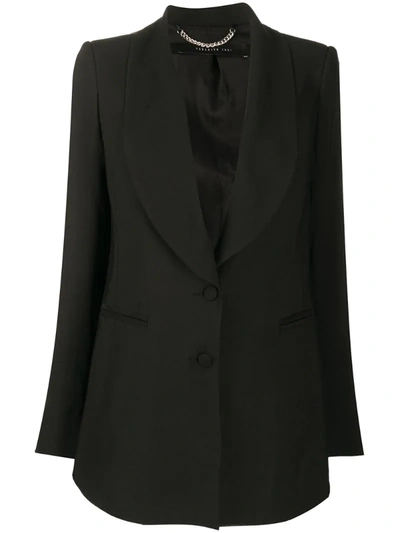 Federica Tosi Loose-fit Single-breasted Blazer In Black
