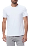 Paige Cash Stretch Crewneck T-shirt In Fresh White