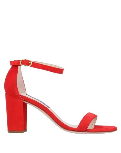 Stuart Weitzman Sandals In Red