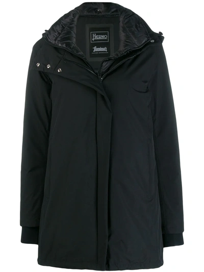 Herno Gore-tex® Coat With Removable Down Bib In Black