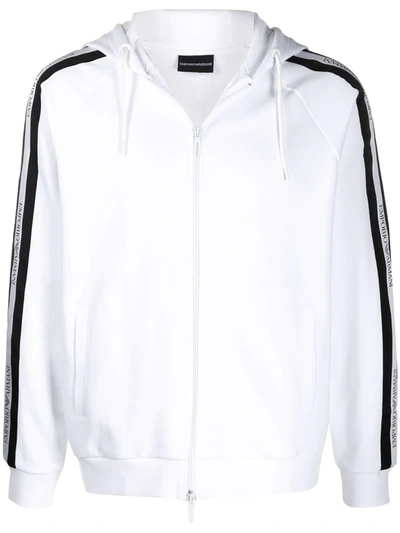 Emporio Armani Men's Sweatshirt With Zip Sweat Regular Fit In White