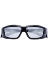 Rick Owens Larry Rick Rectangular-frame Sunglasses In Black