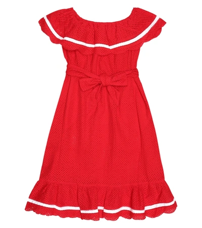 Marysia Bumby Kids' Victoria Cotton Dress In Red