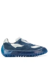 A-cold-wall* * Panelled Clear-sole Sneakers In Blue