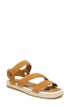 Vince Elian Suede Flatform Sport Sandals In Tan