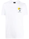 Ps By Paul Smith Gone Fishing Graphic-print Organic Cotton-jersey T-shirt In White