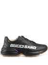Gucci Rhyton Logo-print Sneakers In Nero