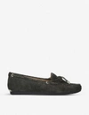 Michael Michael Kors Sutton Suede Moccasin Loafers In Black