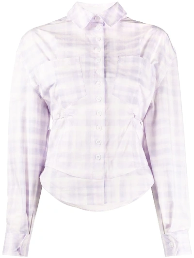 Jacquemus Check Button-front Shirt In White