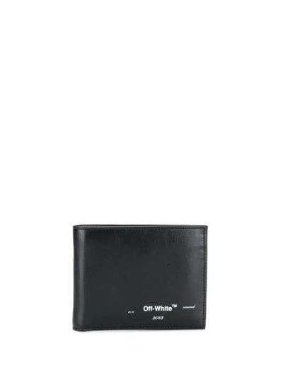 Off-white Printed Logo Bi-fold Wallet In Black-white