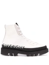 Givenchy Clapham Logo High-top Cotton-canvas Trainers In White