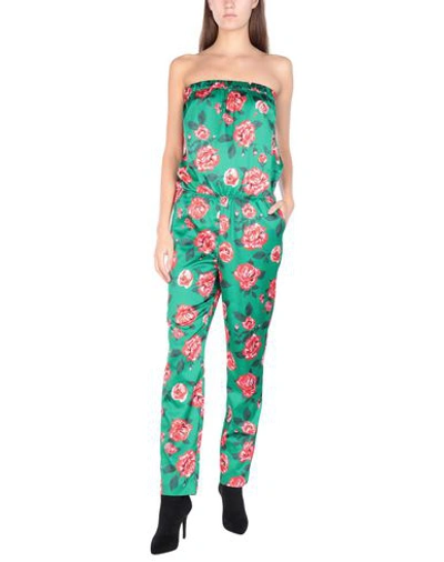 Liu •jo Woman Jumpsuit Green Size 10 Polyester, Elastane