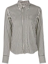 Ami Alexandre Mattiussi Striped Button-front Shirt In White