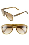 Persol 54mm Aviator Sunglasses In Brown Gradient